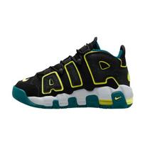 (GS) Nike Air More Uptempo 'Black Volt Geode Teal' Kids' DZ2809-001 EU 37.5