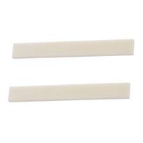 2x Dramblio kaulo galvijų kaulo gitaros balnas nebaigtas nepjaustytas tuščias 80x3x10 mm 80 x 3 x 10mm dramblio kaulas