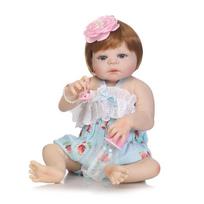 Soft Silicone Simulation Reborn Baby Dolls Artificial Infant Companion Doll beige