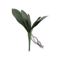 TOP-MART 1 vnt. dirbtinis augalas drugelio orchidėjos lapas „pasidaryk pats“ biuro darbalaukio bonsai namų dekoras 5-leaf