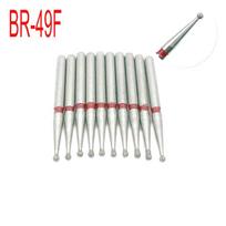 10 vnt./džutėje Dantų deimantiniai grąžtai FG 1,6 mm greitaeigiai grąžtai dantų poliruokliai, skirti dantų laboratorijai BR-49F white