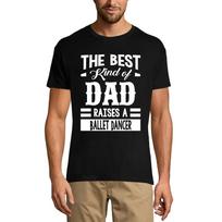 Men's Graphic T-Shirt Dad Raises a Ballet Dancer XS sidabro smėlio spalvos