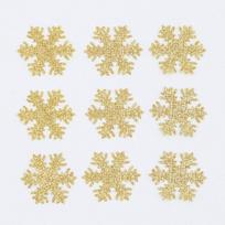 Wholesale 500Pcs 30mm  Glitter Silver Snowflake Scrapbooking Applique DIY Crafts Patches Decoration Crafts Ornament Accessories auksas