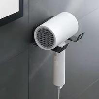 Punch-free Hair Dryer Shelf Toilet Bathroom Hair Dryer Shelf Charger Storage Shelf Carbon Steel Hooks Rails Kitchen Shelf Small Hook 11.2*9*5cm balta