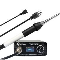 QUICKO 200~480 celsius  Temperature Adjustable 0.96 Inch OLED Digital Display Quick Heating Soldering US Plug