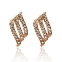 Fashion Gold Color Korean Style Simple Crystal Drop Earrings for Women Wedding Jewerly Bridal Engagement Earrings Female Gifts auksas