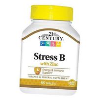 B grupės vitaminų kompleksas su cinku, Stress B with Zinc, 21st Century 66 tabl. (36440015) 66tab
