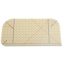 Karšto lyginimo liniuotė Patchwork Tailor Craft siuvimo reikmenų matavimo įrankis geltona