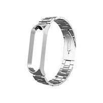(SU)Metal Strap For  Mi Band 7 Miband 7 Bracelet Stainless Steel Smartwatch Band For xiao Mi Strap Wristbands One Size sidabras