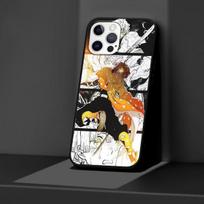 Dėklas Apple Iphone 11 13 12 Mini 14 Pro Max Xr 7 8 +Se 2020 Xs 6 6s Plus 5 5s Juodas silikoninis telefono dangtelis Anime Demon Slayer iPhone 14 Plus