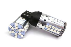 2 szt żarówka LED 7443 W21/5W 12-24V CANBUS pomarańczowa-czerwona, dwukolorowa USA Off-Road