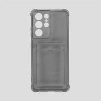 Kortelės lizdo maišelio laikiklio dėklas, skirtas Samsung Galaxy S22 Ultra S21 Fe S20 S10 Plus Note 20 10 A72 A52 A42 A32 A22 A12 A13 A33 A53 dangtelis S10 juoda