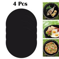 Oven Mat BBQ Tools Grill Mats Black Non-stick Round round beige