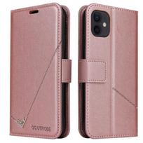 Prabangus odinis atverčiamas dėklas telefonui Samsung Galaxy S8 S9 Plus S10e S20 S21 Fe S22 Note 8 9 10 Lite 20 Ultra su pinigine ir stoveliu For S8 rožinio aukso spalvos