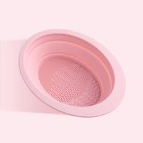 New Silicone Makeup Brush Cleaner Sponge Remover Color Eye Shadow Foundation Brush Cleaning Colorful Scrubber Box Tools 1pcs violetinė