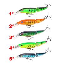 5 vnt. Swimbait žvejybos masalas 10,5 cm daugiasukabinamas 2 dalių swimbaitai kietas masalas lydekai vobleris pesca karpis minnow žvejybos masalų rinkinys green
