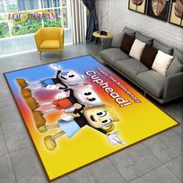 Game,Cuphead and Mugman,Gamer Area Rug,Carpet Rug for Living Room Bedroom Sofa Doormat Decoration, Kids Play Non-slip Floor Mat 40cm x 60cm