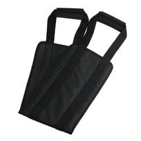 Juosmens paciento perjungimo nugaros diržas, judantis užpakalinio rato slaugos kėlimo diržas su rankenos korektoriumi, pagalbiniu pavarų sutvirtinimo diržu 80*24cm juoda