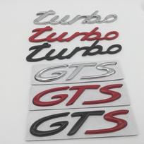 1 vnt. 3D metalinis turbo GTS automobilio sparno emblema Šoninė galinė bagažinės uodegos ženkliukų lipdukai stilius Automobilio priedai visureigio bagažinei turbo juoda