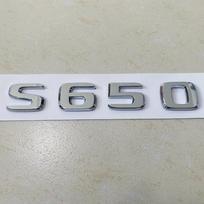 High Quality Chrome  S650  Rear Trunk Tailgate Emblem Decal Badge sidabras