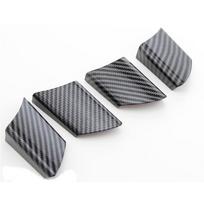 4 ps/set carbon fiber automobile steering wheel cover decorative stickers are suitable for VW Volkswagen Polo carbon fibre
