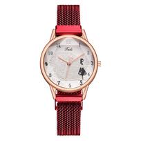 Hi Fashion Watch Prabangūs moteriški kvarciniai laikrodžiai, vandeniui atsparūs moteriški laikrodžiai, moteriški rankiniai laikrodžiai raudona