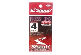 Shout 74-PR Presavimo žiedas Standartinis kietas žiedas Dydis 4 mm (8834) black