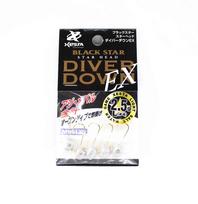 Xesta Jig Head Black Star Head Diver Down EX L 2.5 grams Hook Size 4 (4114)