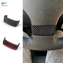 Carbon Fiber Pattern Car Accessories Interior Steering Wheel Panel Cover Trim For VW Golf 5 MK5 Passat B6 Jetta MK5
