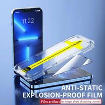 „iPhone 16 15 14 Plus 13 12 11 Pro X Xs Max XR Matte“ ekrano apsauginė plėvelė, grūdintas stiklas su automatiniu išlygiavimu, lengvai montuojamas, pilnas padengimas iPhone X