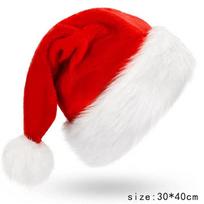Aukštos kokybės Kalėdų dekoravimo reikmenys Kalėdų minkšta kepurė Kalėdų Senelis Raudona skrybėlė  Noel  Linksmų Kalėdų dovana Laimingų Naujųjų 2023 metų vakarėlio puošmena red