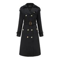 Autumn And Winter Windbreaker Women's Waist Cotton Fashion Coat S juoda