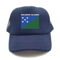 Solomon Islands Trucker Cap Summer Unisex Cool Country Flag Hat Baseball Caps Unisex Outdoor Mesh Net Caps blue