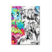 Pop Street Oil Painting Zeus Graffiti Poster Wall Art Home Decoration Painting Living Room Modern Edition 21cm×30cm NoFrame