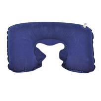 U Shaped Travel Pillows Automatic Air Inflatable Portable Neck Pillow Super Light Cervical Vertebr Pillow Home Car Auto tamsiai mėlyna