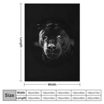 Juodojo panteros Mėtomas pledas Pledas Purus Kailinis Pledas Pledas Prabangus 76x102cm (30x40in)