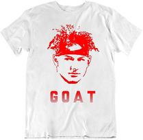 Patrick Mahomes Face Silhouette Goat Football Fan Unisex T-shirts S