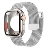 Pakeiskite į Ultra Case + Milanese kilpinis dirželis Apple laikrodžio apyrankei 44 mm 45 mm Atnaujinkite Ultra apyrankę Correa IWatch Series 8 7 6 5 4 SE 41mm žvaigždė