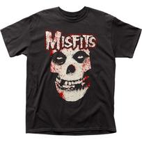 Mis Bloody Skull Rock N Roll Music Retro Tee Unisex T-shirt S