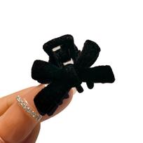 A pair of new bowknot small grab clips, female side hairpins, bangs, hairpin, princess hair accessories, clip headdress black