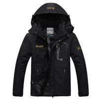 Vyriškos žiemos parkas Vyriškos nuo vėjo apsaugančios storos, šiltos, atsparios vėjui paltai Vyriški kariškiai su gobtuvu Lauko striukės Vyriškos striukės 6XL 115-120kg raudona
