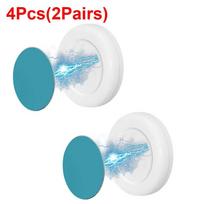 2 poros magnetinių kabliukų Stiprus sieninis laikiklis Kabliukas šaldytuvui Lipdukas Anti-Lost Namų organizatoriaus kabliukas Magnetas Nuotolinio valdymo pulto laikymas 2 Pairs White