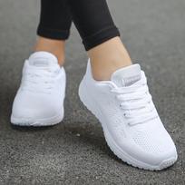 Tenis Feminino Madingi suvarstomi balti sportiniai batai moterims, lengvi apvalūs skersiniai dirželiai, plokšti moteriški teniso batai lauko sporto salėje 36 black