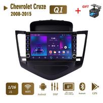 icreative 2 Din automobilio radijas Android skirtas Chevrolet Cruze 2008-2015 su mygtuko rankenėlės galvutės bloku Stereo GPS WIFI navigacijos multimedijos grotuvas 1+16GB 1+16GB gray