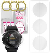 3x apgo hidrogelinė ekrano apsauga, skirta Garmin Fenix ​​5X Plus, hidrogelio plėvelė, su pozicionavimo sluoksniu lengvas montavimas