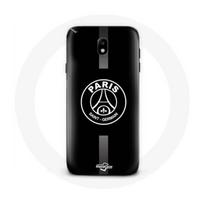 Coque - maniacase - Samsung Galaxy J7 2017 - PSG Logo Jordan - Souple - Noir juoda