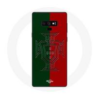 Coque Samsung Galaxy Note 9 portugal logo vert et rouge raudona