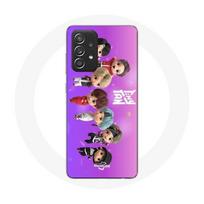 Case - Maniacase - Samsung Galaxy A52 - BTS TinyTAN - Silicone - Soft - Black juoda