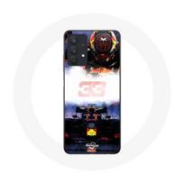 Dėklas - Maxas Verstappenas - Samsung Galaxy A32 5G - Minkštas - Sportiškas - Juodas Raudonas Geltonas juoda