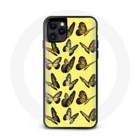 Coque iphone 11 pro forêt papillons jaune geltona